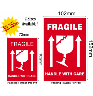 01-Pre-Printed Fragile Label